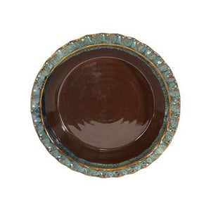 Clay in Motion - Deep Dish Pie Plate with Recipe (Assorted Colors)