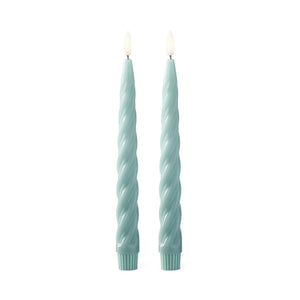 K&K Interiors - 9.75" Spiral LED Candles (Assorted Colors)