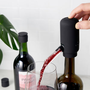 TRUE - Electric Aerating Wine Pourer and Bottle Stoppers