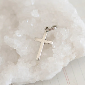 Jennifer Dahl Designs LLC - Tiny Silver Plated Cross Charm