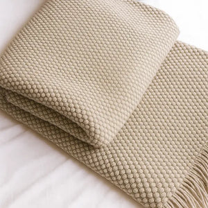 Fennco Styles - Knit Textured 50"X60" Throw Blankets