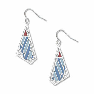 Frank Lloyd Wright Dana - Blue Butterfly Earrings