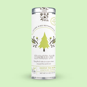Flying Bird Botanicals - Cedarwood Chai – Loose Leaf Tin