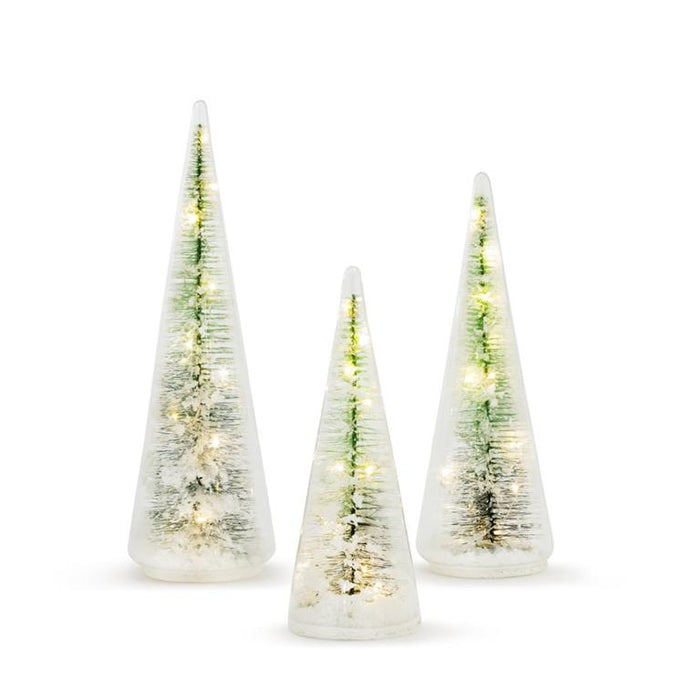 Demdaco - Lit Glass Tree Figures (Assorted Sizes)