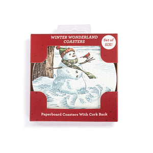 Demdaco - Winter Wonderland Paperboard Coasters Set of 6
