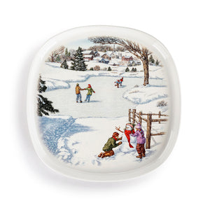 Demdaco - Winter Wonderland Ceramic Plate