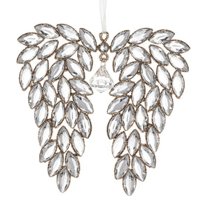 Demdaco - Sparkly Glitter Angel Wing Ornament