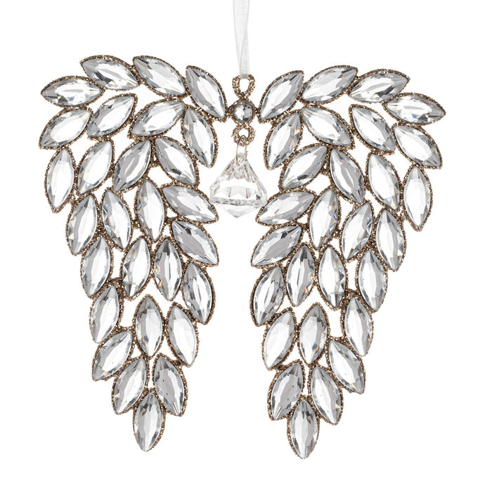 Demdaco - Sparkly Glitter Angel Wing Ornament