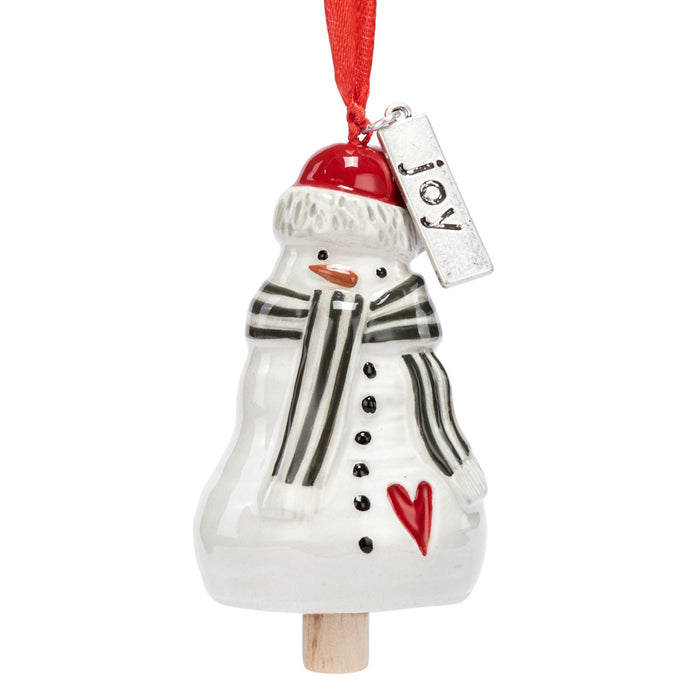 Demdaco - Mini Snowman Bell Ornaments