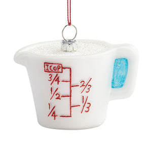 Demdaco - White Measuring Cup Ornament