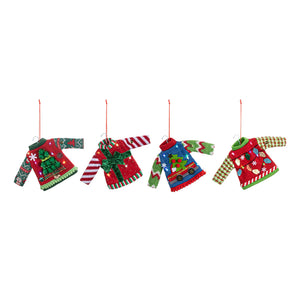 Demdaco - Christmas Sweater Lit Ornaments (Assorted)
