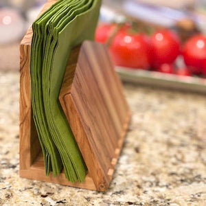 Natural OliveWood - Olive Wood Napkin Holder