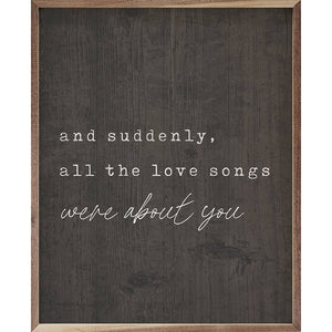 Kendrick Home - Suddenly All the Love Songs 8x10