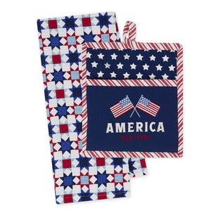 Design Imports - America Potholder Gift Set