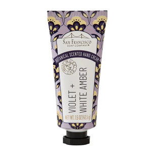 San Francisco Soap/Man Bar Soap - Violet & White Amber 1.5oz Hand Cream
