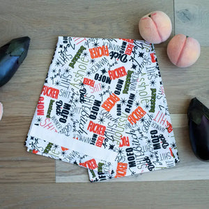 Twisted Wares - Sweary Words Pattern Kitchen Towel