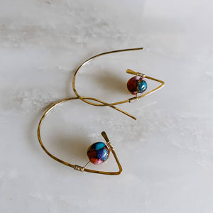 Derive Jewelry - Wildflower Threader Earrings