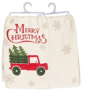 Primitives By Kathy - Christmas Truck Kitchen Towel