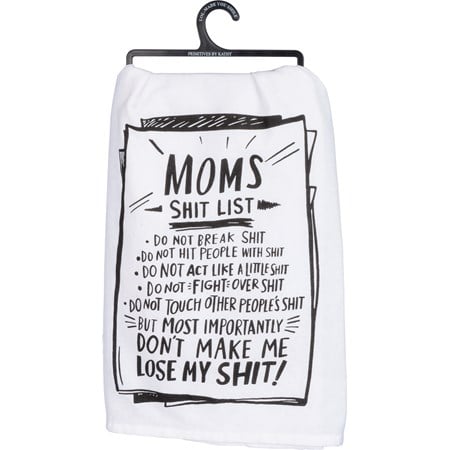 Primitives by Kathy - Mom's List Kitchen Towel