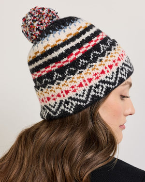 Pendleton - Fair Isle Lambswoll Pom Beanie