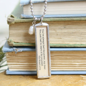 Jennifer Dahl Designs LLC - Wizard Of Oz Frank Baum Literary Book Charm