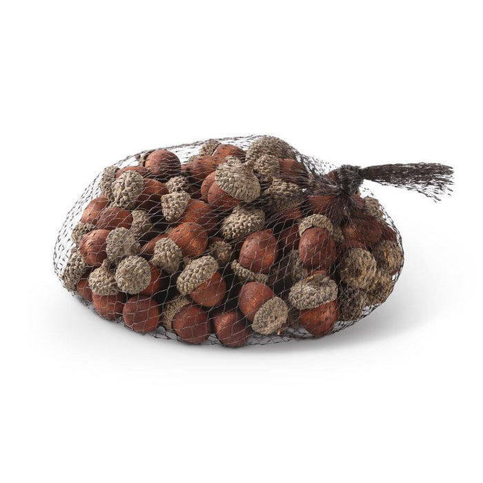 K&K Interiors - Bag of 75 Brown Wood Acorns