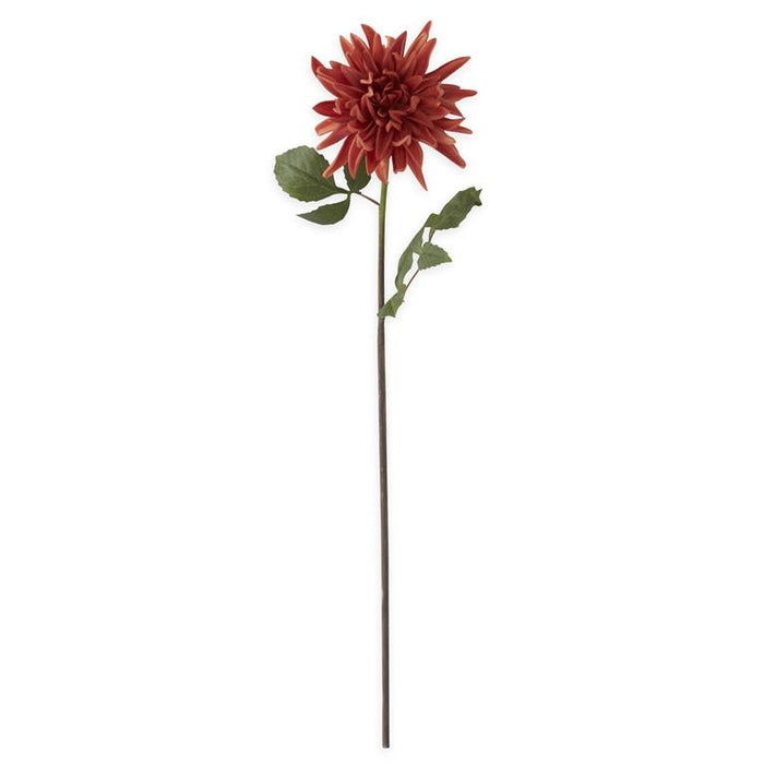 K&K Interiors - 28.25" Orange Real Touch Dahlia Stem