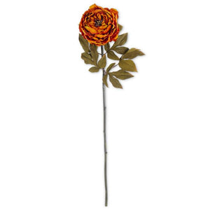 K&K Interiors - 30" Rusty Orange Peony Stem