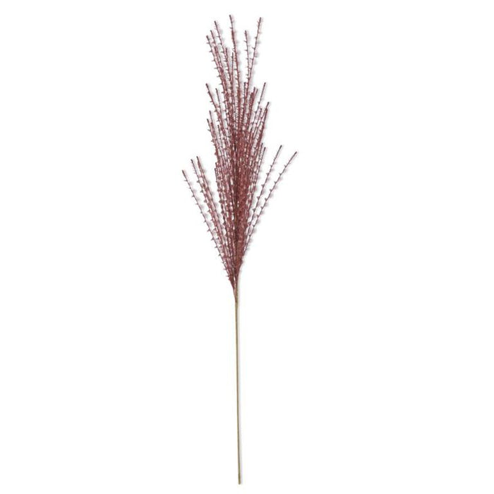 K&K Interiors - 39.5" Burgundy Twisted Eyelash Ribbon Stem