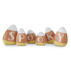 K&K Interiors - Spooky Candy Corn Sitter