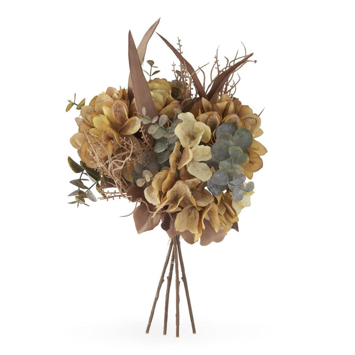 K&K Interiors - 14" Yellow Faux Dried Floral Bundle (Copy)
