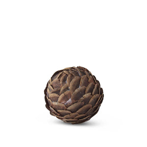 K&K Interiors - Assorted 3.5' Fall Textured Filler Balls (Assorted Styles)