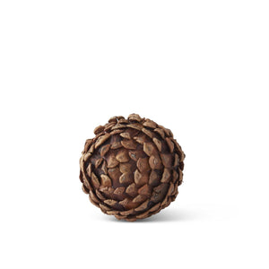 K&K Interiors - Assorted 3.5' Fall Textured Filler Balls (Assorted Styles)