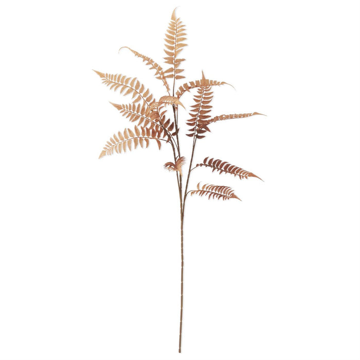 K&K Interiors - 39" Fern Spray - Orange with Brown Speckles