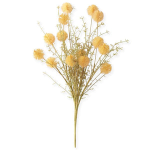 K&K Interiors - 19" Light Orange Thistle w/Foliage Bush