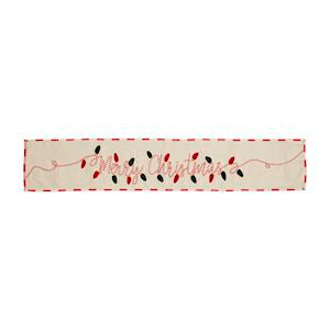 Mud Pie - Light-Up Merry Christmas Table Runner