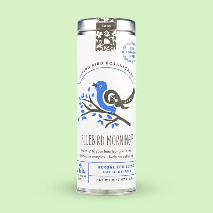 Flying Bird Botanicals - Bluebird Morning - 6 Tea Bag Tin