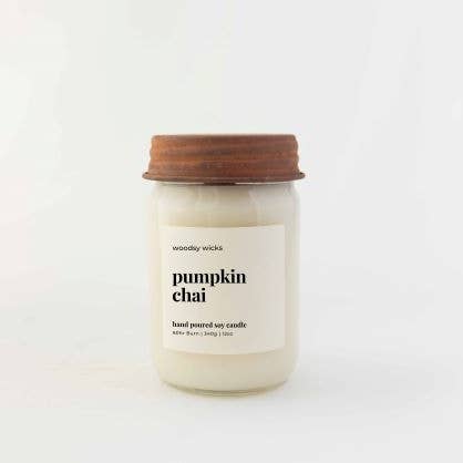 Woodsy Wicks - Pumpkin Chai Fall Candle 12oz