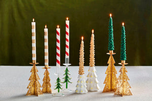 Mud Pie - Tree & Stripe Taper Candle Sets