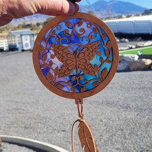 Jorgie Spark - Butterfly Suncatcher w/ Beads