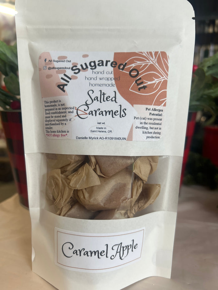 All Sugared Out - 1/4 Pound Bags of Salted Caramel (Assorted Flavor)