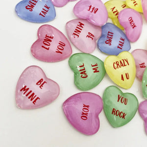 Tanner Glass - Conversation Heart Magnets Set of 2 ASSORTED