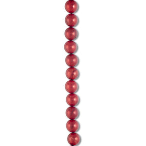 K&K Interiors - 72" Red Pearl Bead Garland