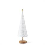 K&K Interiors - White Distressed Metal Trees on Wood Bases (assorted sizes)