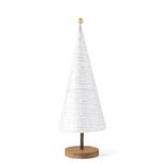 K&K Interiors - White Distressed Metal Trees on Wood Bases (assorted sizes)