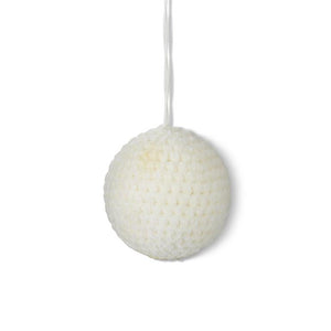 K&K Interiors - Knit Ball Ornament (assorted colors)