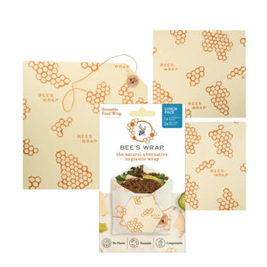 Bee's Wrap LLC - Lunch Pack - Honeycomb