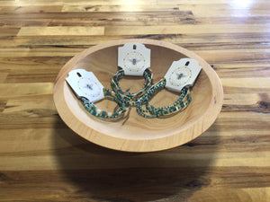 Queen Beadz - 4 Strand Bracelet Pack - Teal, Green & Gold