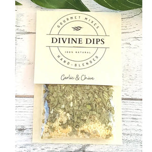 Divine Dips - Garlic & Chive Seasoning Dip Mix & Cheese Ball Spices