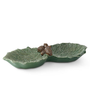 K&K Interiors - Green Ceramic Pinecone Dishes (Assorted)